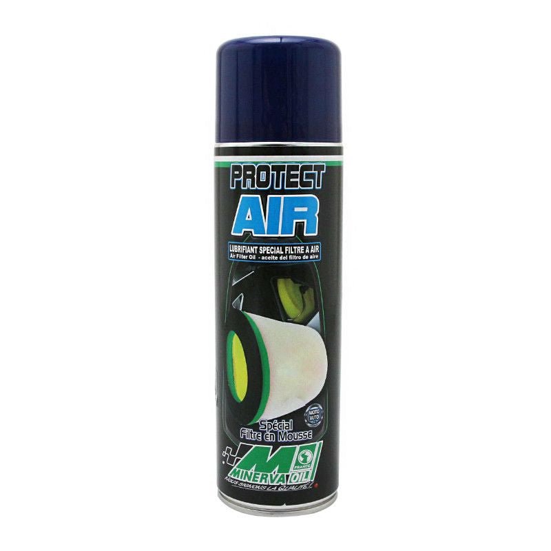 LUBRIFIANT/PROTECTION FILTRE MINERVA MOTO PROTECT AIR (IMPERMEABILISANT SUPER ADHESIF) (LIQUIDE 500 ml) - LE PRATIQUE DU MOTARD