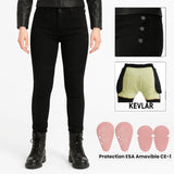 Pantalon Moto Femme Kevlar & Imperméable | RIDERIA™ - LE PRATIQUE DU MOTARD