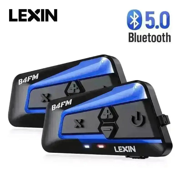 LEXIN b4FM Bluetooth Motorcycle Intercom – 10 Riders, Waterproof