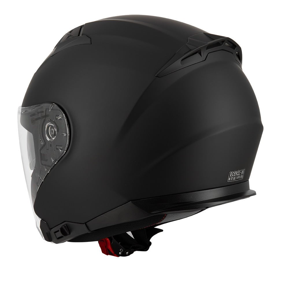 Casque jet Noir mat / Brillant - S771 - LE PRATIQUE DU MOTARD