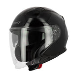 Casque jet Noir Brillant - LE PRATIQUE DU MOTARD