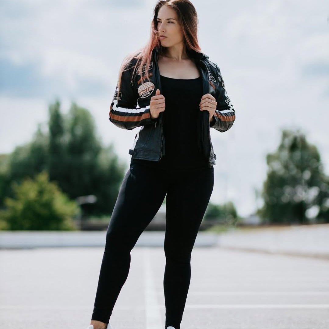 Blouson cuir moto rétro chic pour femme | LEGENDARY 58™ - LE PRATIQUE DU MOTARD