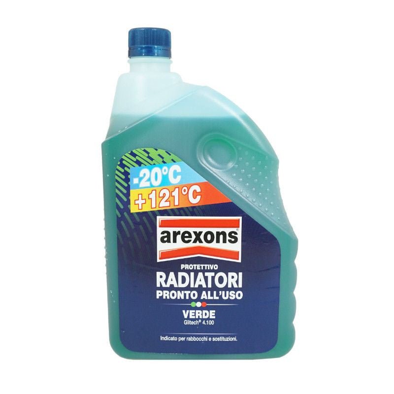 LIQUIDE DE REFROIDISSEMENT AREXONS UNIVERSAL - 20°C/+121°C VERT (2L) - LE PRATIQUE DU MOTARD