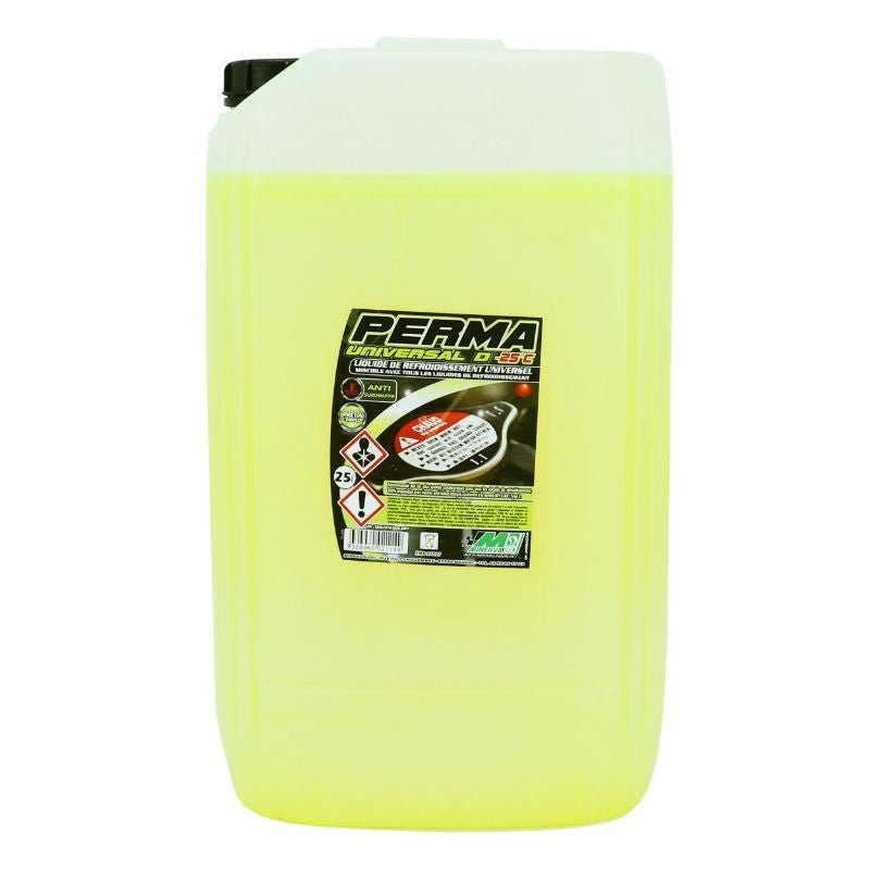 LIQUIDE DE REFROIDISSEMENT MINERVA PERMA UNIVERSAL R - 25°C (25L) - LE PRATIQUE DU MOTARD