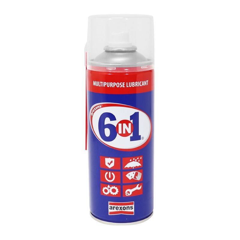 LUBRIFIANT AREXONS 6 - IN - 1 MULTIFONCTIONS (AEROSOL 400ml) - LE PRATIQUE DU MOTARD