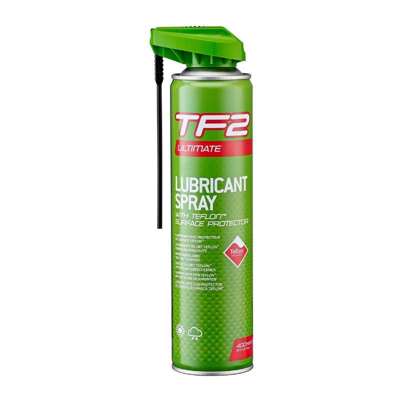 LUBRIFIANT VELO MULTI - USAGE WELDTITE TF2 ULTIMATE TEFLON (AVEC TETE SMART AEROSOL 400ml) - LE PRATIQUE DU MOTARD