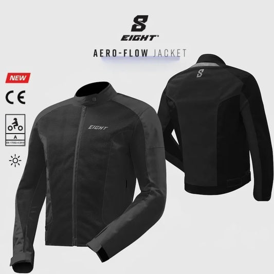 Blouson Moto été ventilé homme | Aéro Flow Noir - LE PRATIQUE DU MOTARD