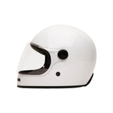 Casque Intégral Vintage Blanc - LE PRATIQUE DU MOTARD