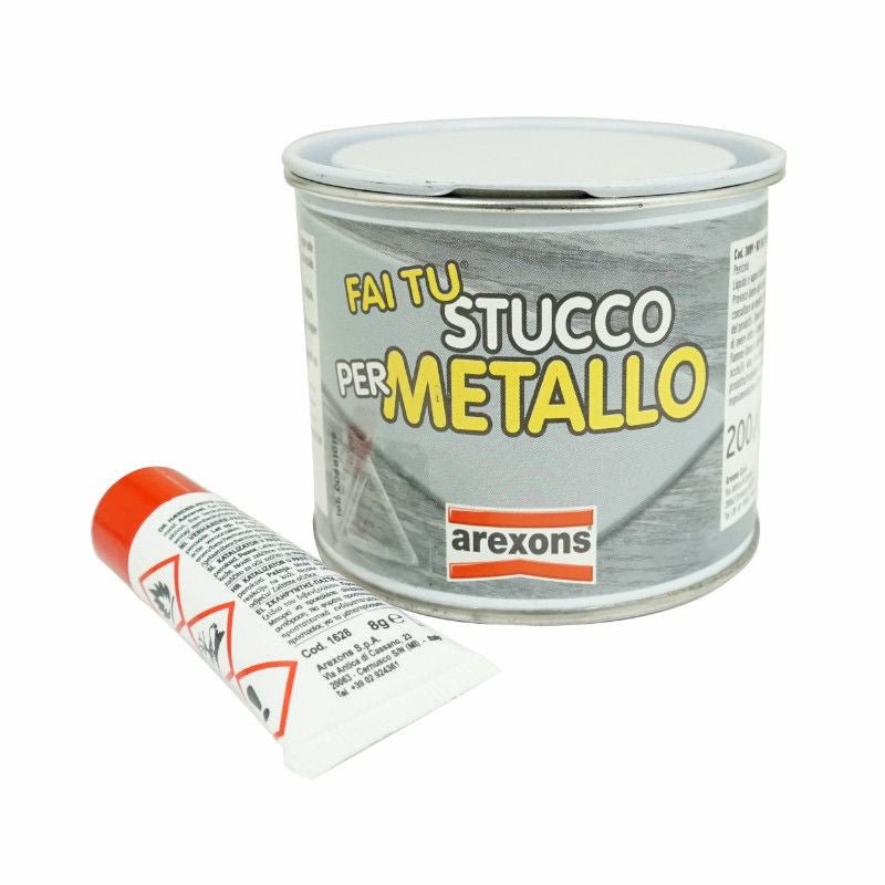 MASTIC CARROSSERIE ALU/METAL AREXONS AVEC DURCISSEUR (200g) - LE PRATIQUE DU MOTARD