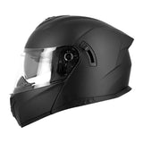 Casque Moto Modulable Noir Mat avec Écran Solaire Intégré – Homologué ECE - LE PRATIQUE DU MOTARD