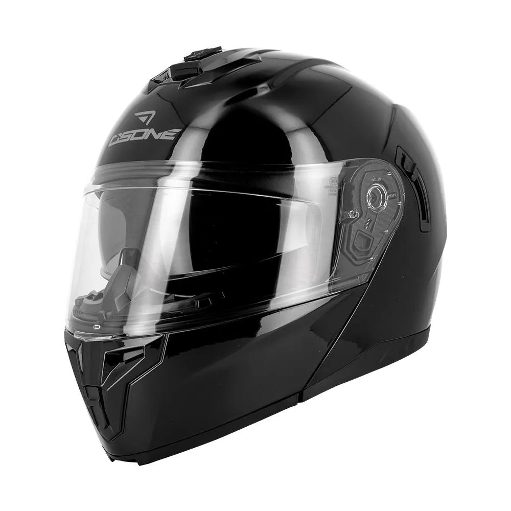 Casque Moto Modulable pour Touring - Noir Brillant - LE PRATIQUE DU MOTARD