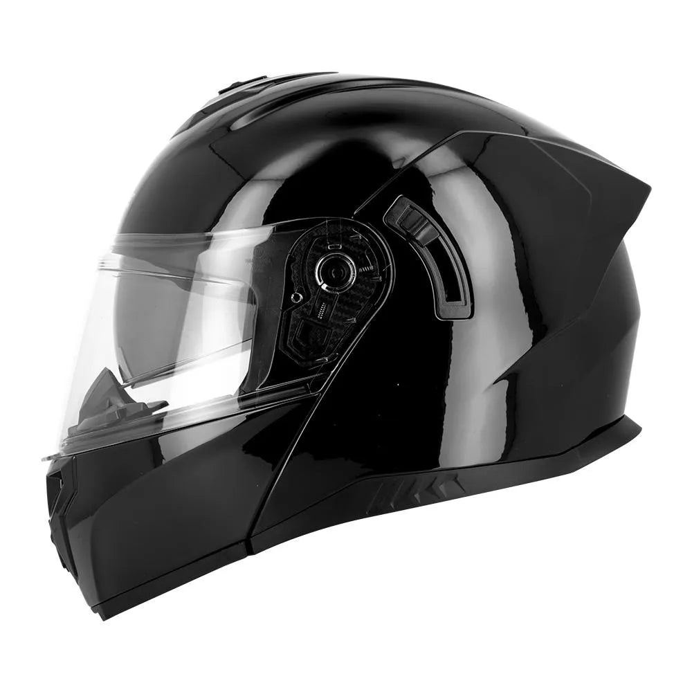 Casque Moto Modulable pour Touring - Noir Brillant - LE PRATIQUE DU MOTARD