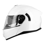 Casque Moto Modulable avec Écran Solaire – Blanc & Homologué ECE - LE PRATIQUE DU MOTARD