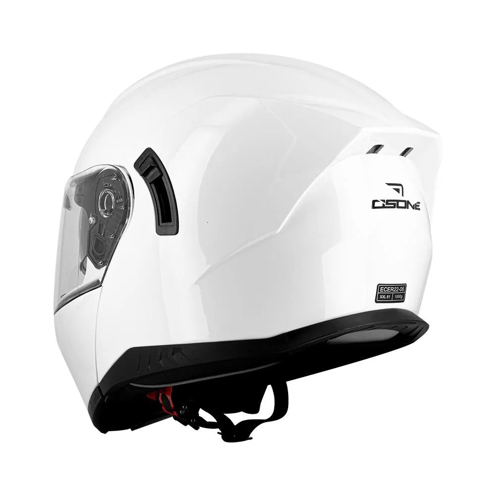 Casque Moto Modulable avec Écran Solaire – Blanc & Homologué ECE - LE PRATIQUE DU MOTARD