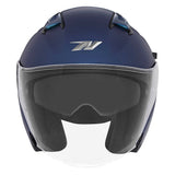 Casque Moto Jet N130 Bleu Mat | NOX - LE PRATIQUE DU MOTARD
