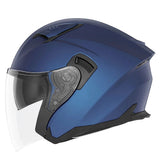 Casque Moto Jet N130 Bleu Mat | NOX - LE PRATIQUE DU MOTARD