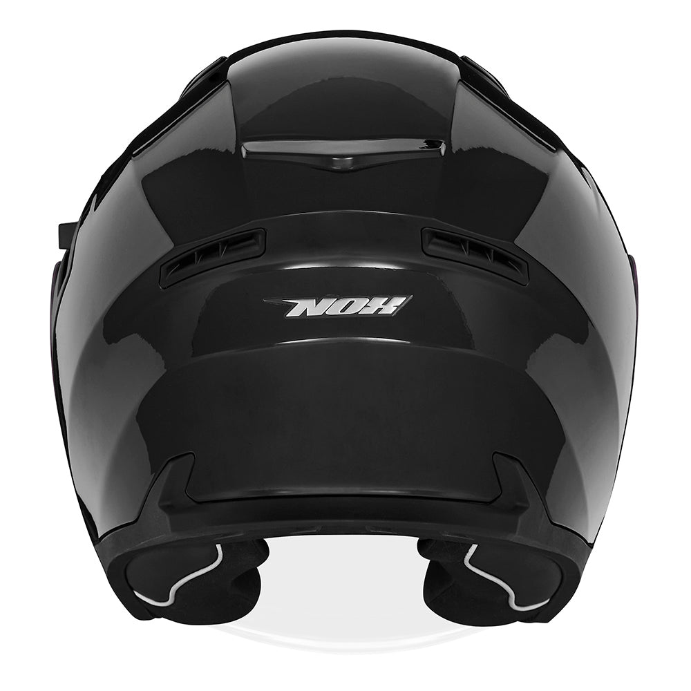 Casque Moto Jet N130 Noir Brillant | NOX - LE PRATIQUE DU MOTARD