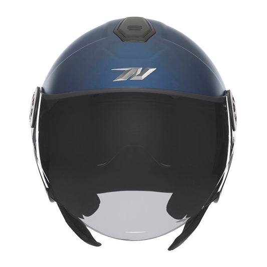 Casque Moto Jet N182 Bleu Mat | NOX - LE PRATIQUE DU MOTARD