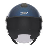 Casque Moto Jet N182 Bleu Mat | NOX - LE PRATIQUE DU MOTARD
