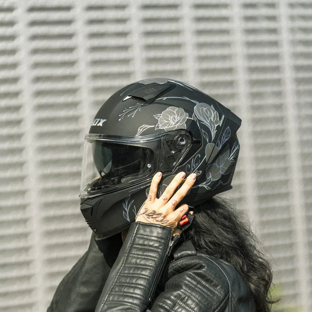 Casque Moto Intégral N402 Spring Argent | NOX - LE PRATIQUE DU MOTARD