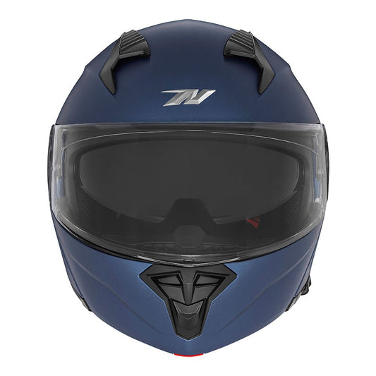 Casque Moto Modulable N968 Bleu Mat | NOX - LE PRATIQUE DU MOTARD
