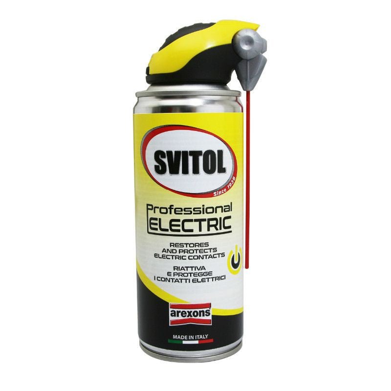 NETTOYANT RESTAURATEUR AREXONS SVITOL CONTACT ELECTRIQUE (SPRAY 400ml) - LE PRATIQUE DU MOTARD