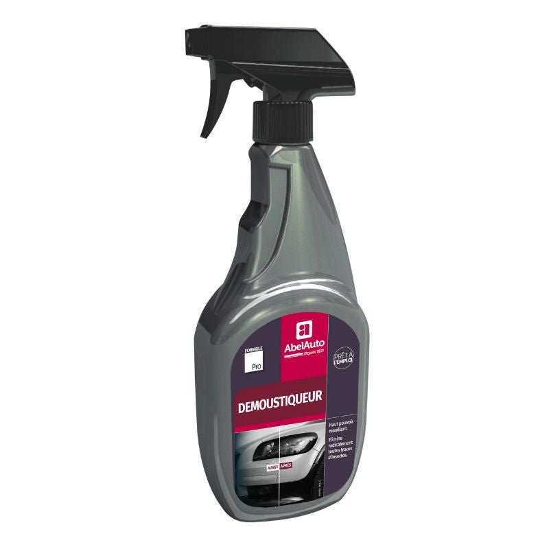 NETTOYANT DEMOUSTIQUEUR ABEL AUTO 750ml (MARQUE FRANCAISE) - GAMME PROFESSIONNELLE - LE PRATIQUE DU MOTARD