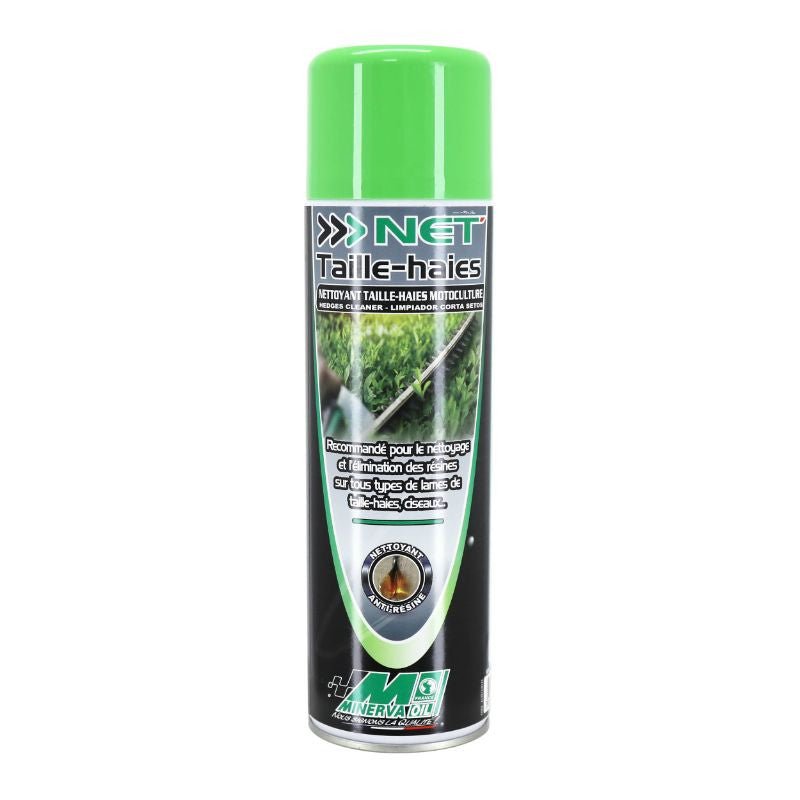 NETTOYANT TAILLE HAIE MINERVA NET TAILLE HAIES (AEROSOL 500 ml) - LE PRATIQUE DU MOTARD