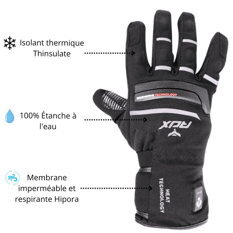 Gants Chauffants Moto Renforcés | HeatPro™ (Homologués CE) - LE PRATIQUE DU MOTARD