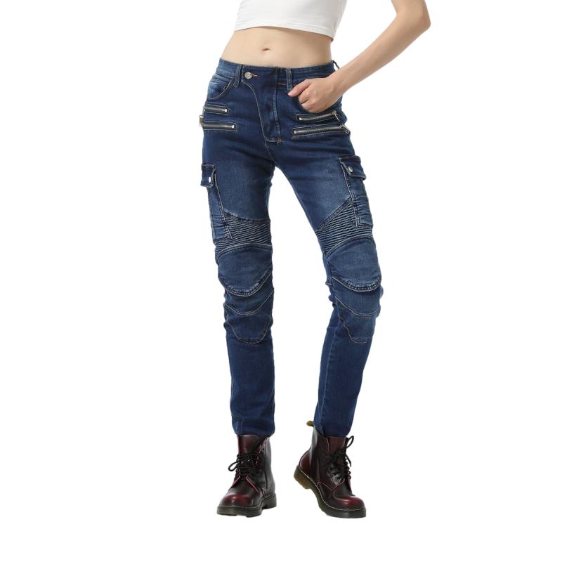 Pantalon jean moto femme - Bella Denim™ Bleu - LE PRATIQUE DU MOTARD