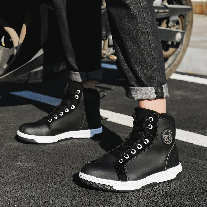 Basket Moto homme été - Noir / Gris - LE PRATIQUE DU MOTARD
