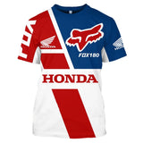 T-shirt HONDA FOX 180 - LE PRATIQUE DU MOTARD