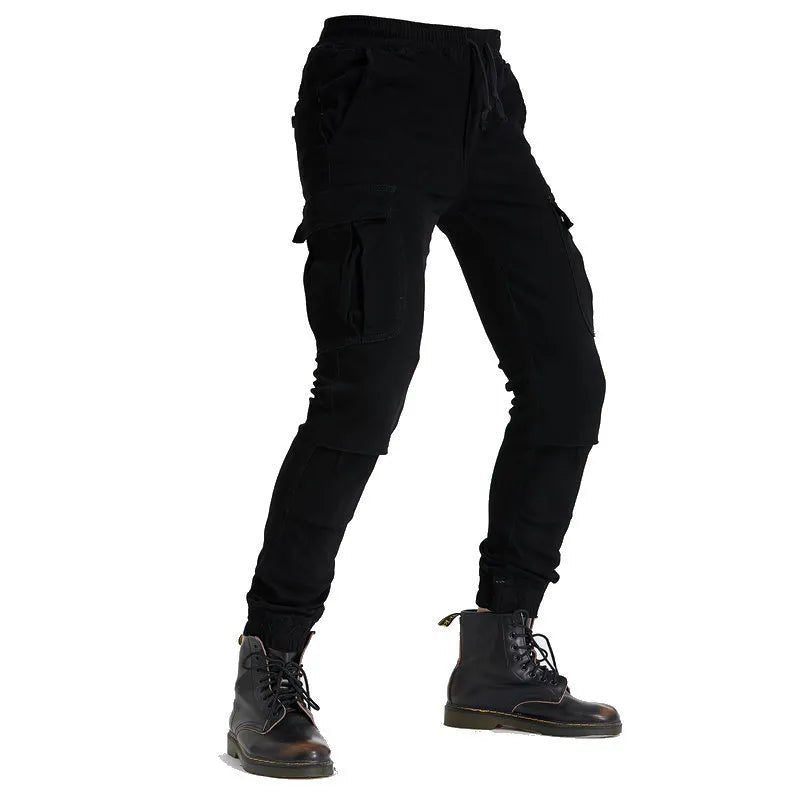 Pantalon moto cargo homme - Noir | UrbanGear™ - LE PRATIQUE DU MOTARD