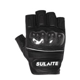 Gants Moto Mitaine Cuir | Coque Carbone 3D & Grip Pro - LE PRATIQUE DU MOTARD