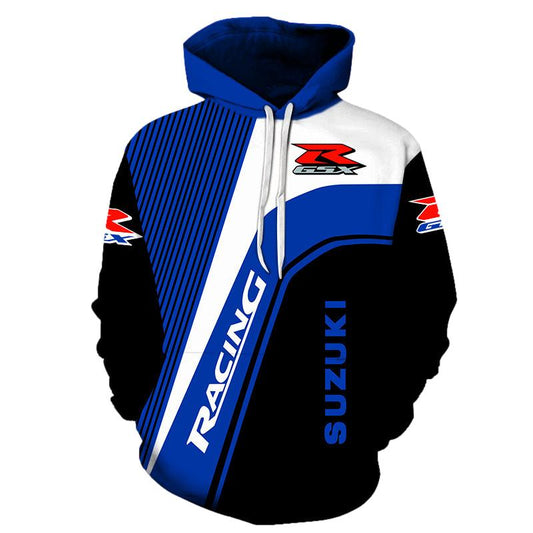 Sweat a capuche moto - Suzuki GSXR Racing - LE PRATIQUE DU MOTARD