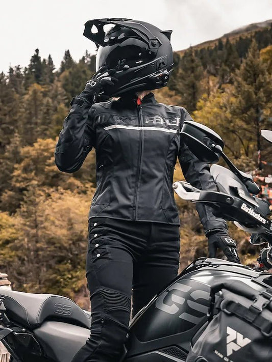 Pantalon Moto Femme Kevlar & Imperméable | RIDERIA™ - LE PRATIQUE DU MOTARD
