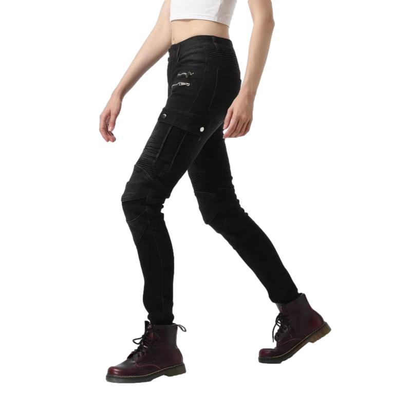 Pantalon jean moto femme - Bella Denim™Noir - LE PRATIQUE DU MOTARD