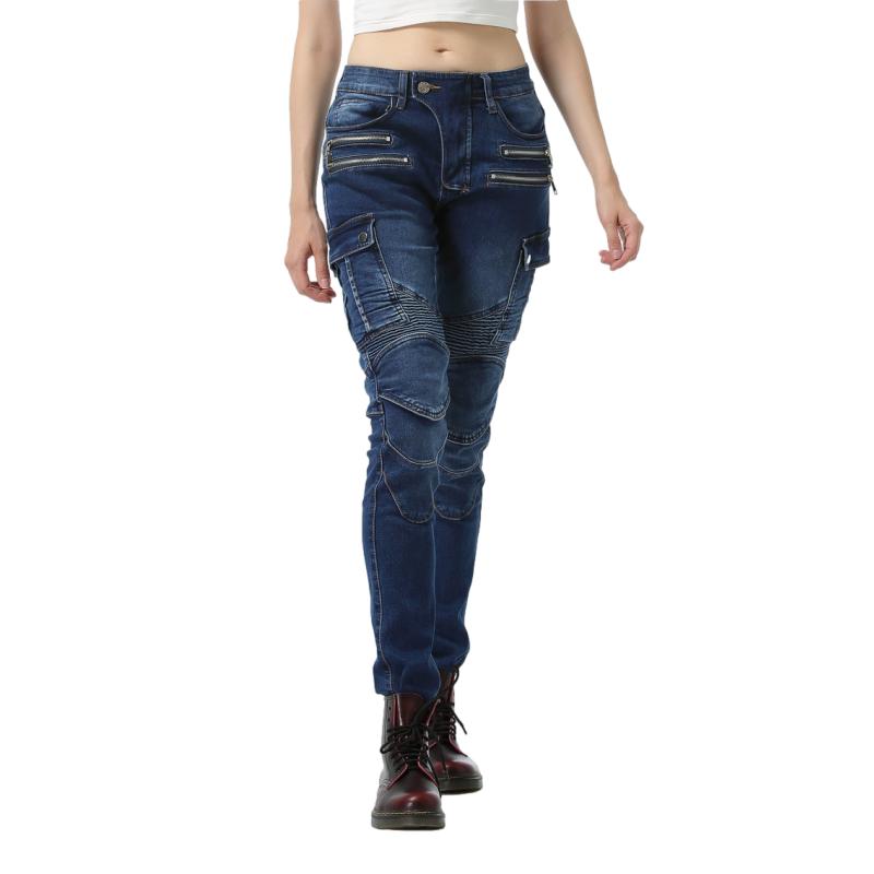 Pantalon jean moto femme - Bella Denim™ Bleu - LE PRATIQUE DU MOTARD