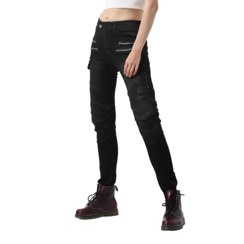 Pantalon jean moto femme - Bella Denim™Noir - LE PRATIQUE DU MOTARD