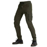 Pantalon cargo moto - Kaki | UrbanGear™ - LE PRATIQUE DU MOTARD