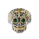 Bague Crâne mexicain Titan – L'emblème brut des hommes de caractère - LE PRATIQUE DU MOTARD