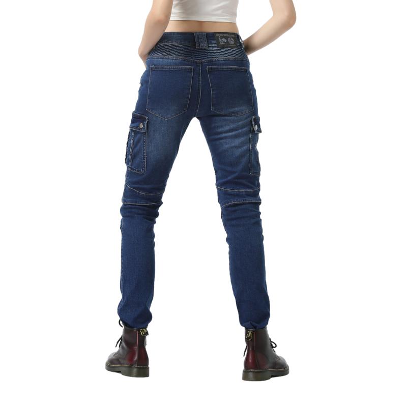 Pantalon jean moto femme - Bella Denim™ Bleu - LE PRATIQUE DU MOTARD