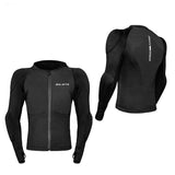 Veste moto été AirFlow Defender en mesh noir vue de face et de dos