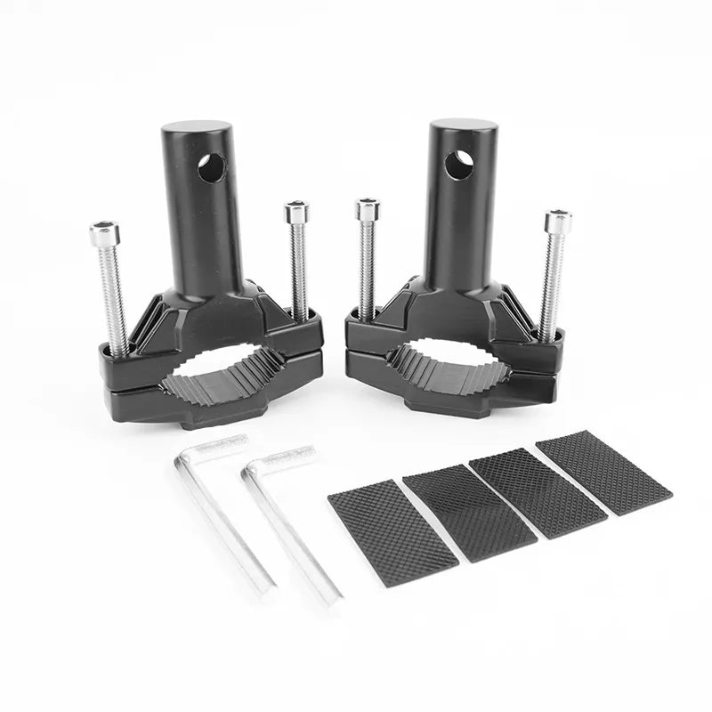 Support de fourche feux additionnels moto - LE PRATIQUE DU MOTARD