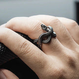 Bague Serpent Noir - ShadowViper™ - LE PRATIQUE DU MOTARD