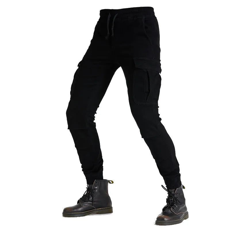 Pantalon moto cargo homme - Noir | UrbanGear™ - LE PRATIQUE DU MOTARD