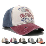 Casquette biker vintage - American Motorcycle - LE PRATIQUE DU MOTARD
