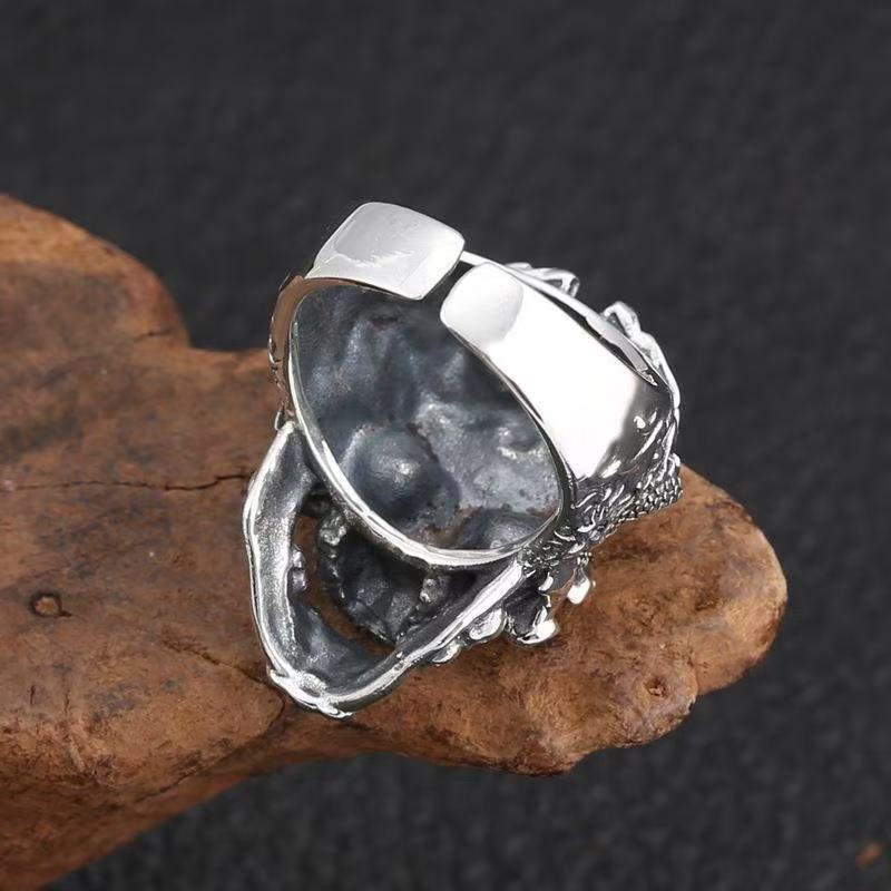 Bague en acier - Tête de mort - LE PRATIQUE DU MOTARD