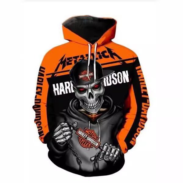 Sweat motard Skull HD - METALIK - LE PRATIQUE DU MOTARD