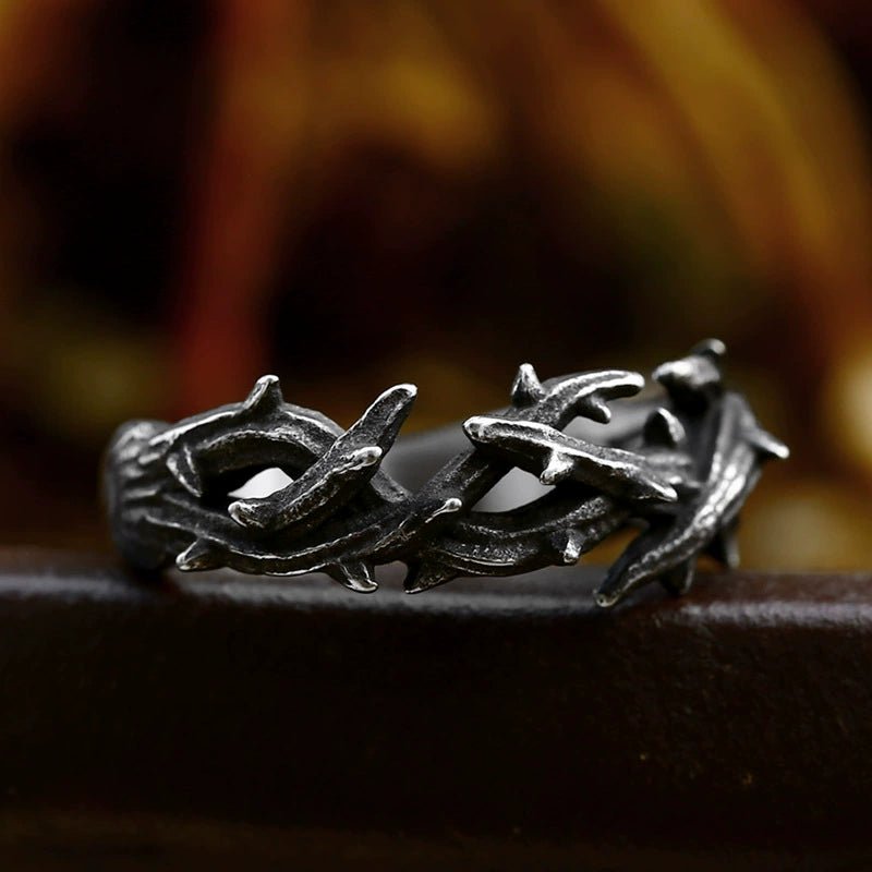 Bague Biker Couronne d'Épines Divine - ThornCrown™ - LE PRATIQUE DU MOTARD